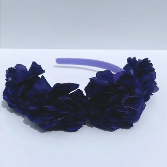 HeadBand for girl dark purple - Picture 3 of 3